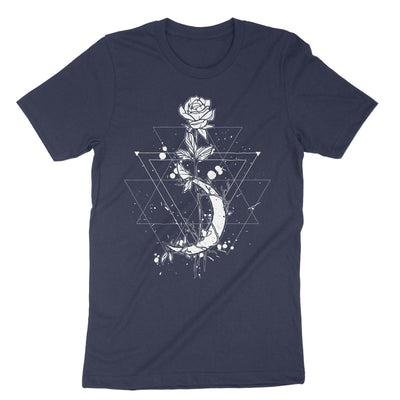 Navy Witchcraft The Rose T-Shirt#color_navy