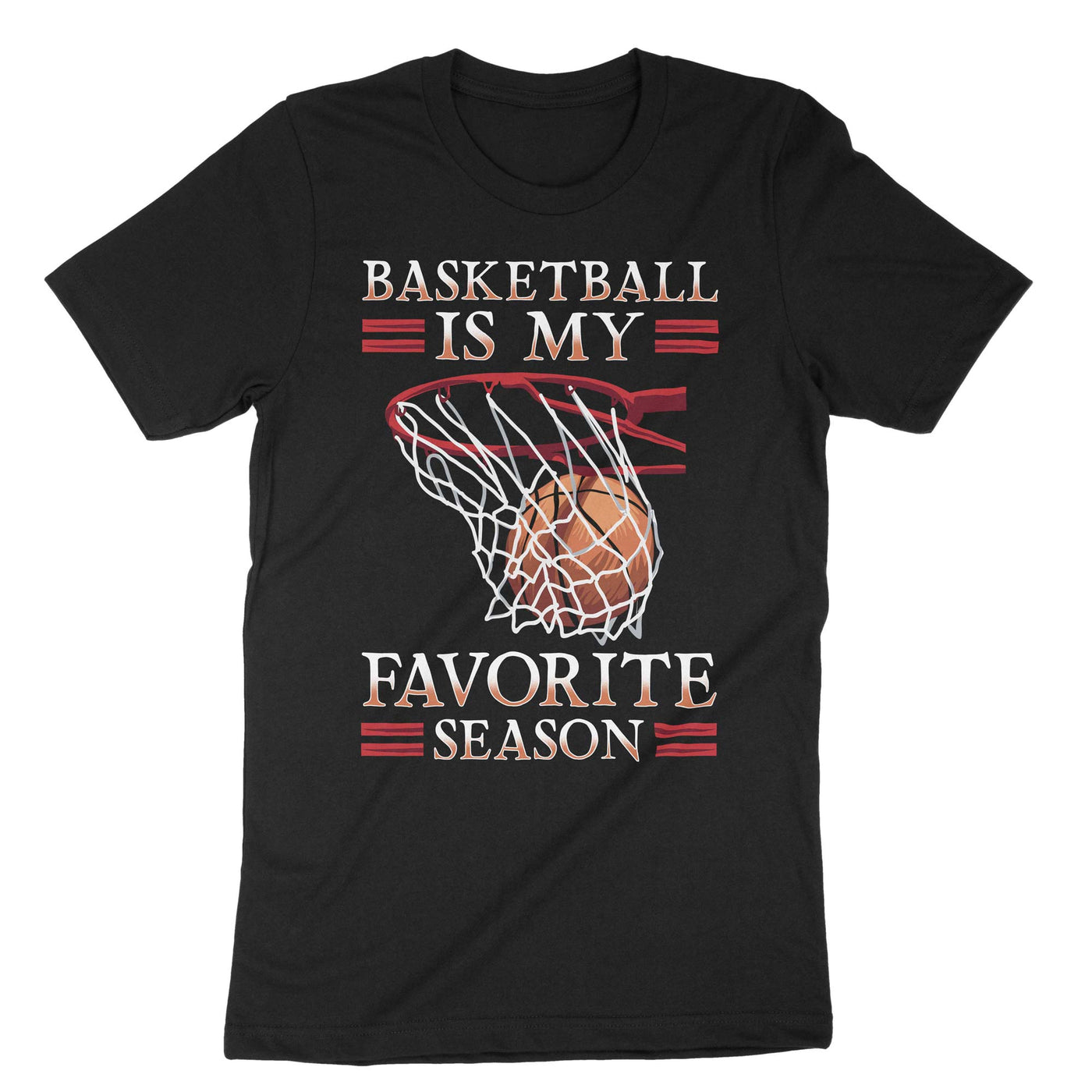 Black Basketball Is My Favorite Season T-Shirt#color_black