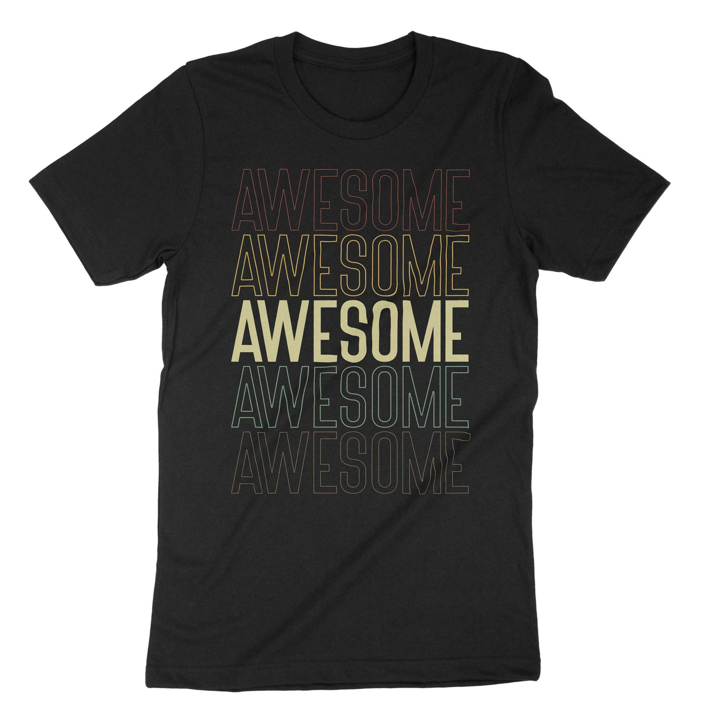 Black Awesome T-Shirt#color_black