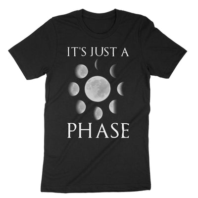 Black Moon Phases Its Just A Phase T-Shirt#color_black