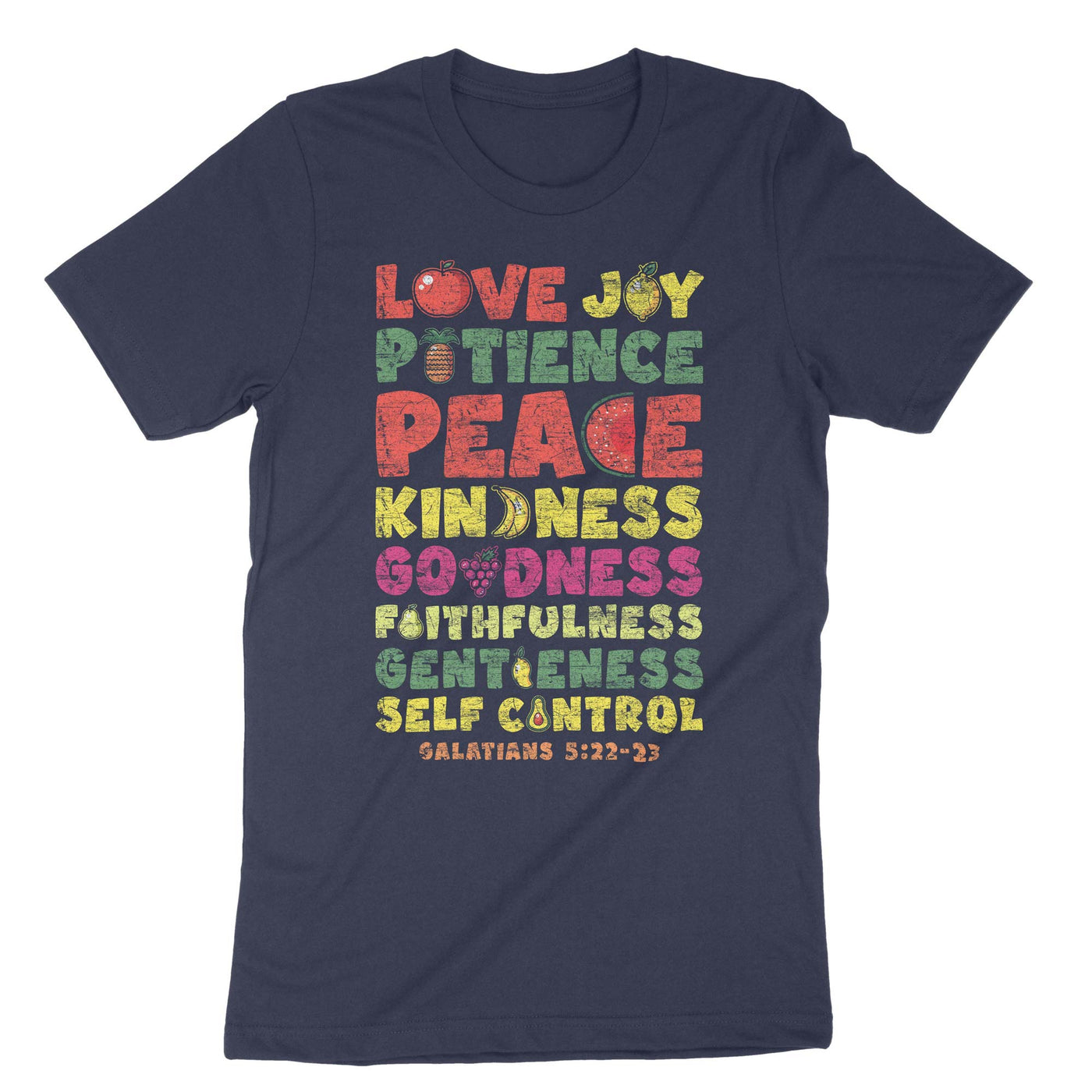 Navy The Fruit Of The Spirit T-Shirt#color_navy