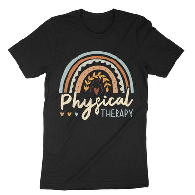 Black Physical Therapy T-Shirt#color_black