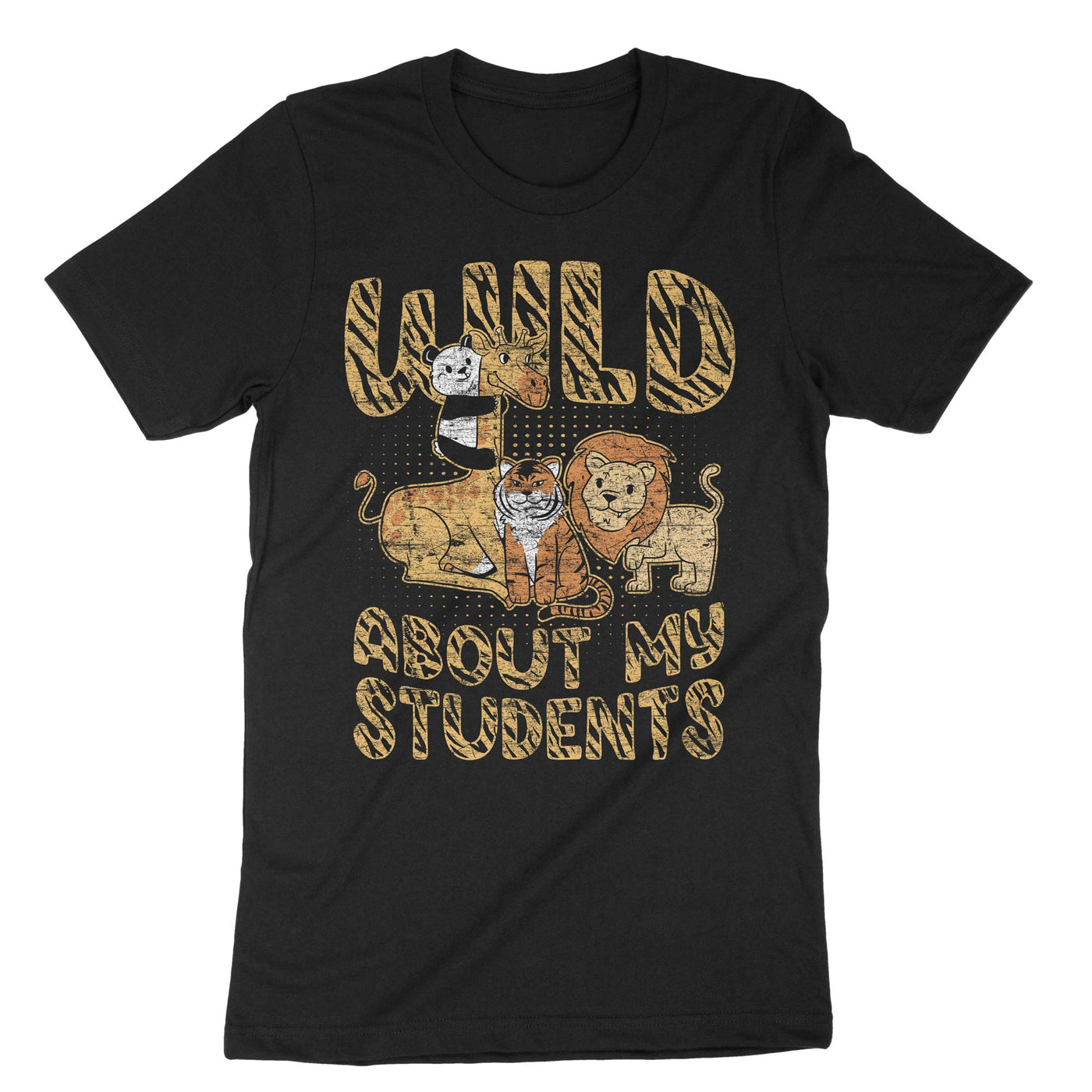 Black Wild About My Students T-Shirt#color_black