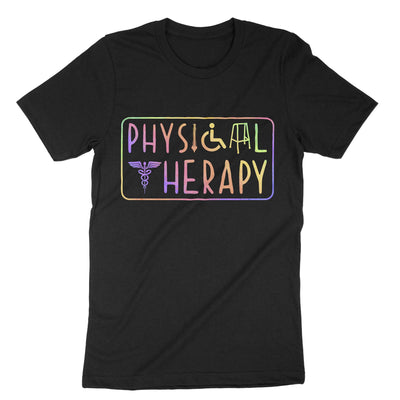 Black Physical Therapy T-Shirt#color_black