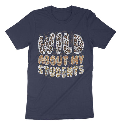 Navy Wild About My Students T-Shirt#color_navy