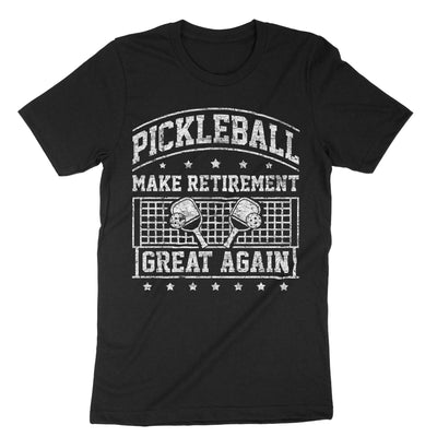 Black Funny Pickleball Retirement T-Shirt#color_black