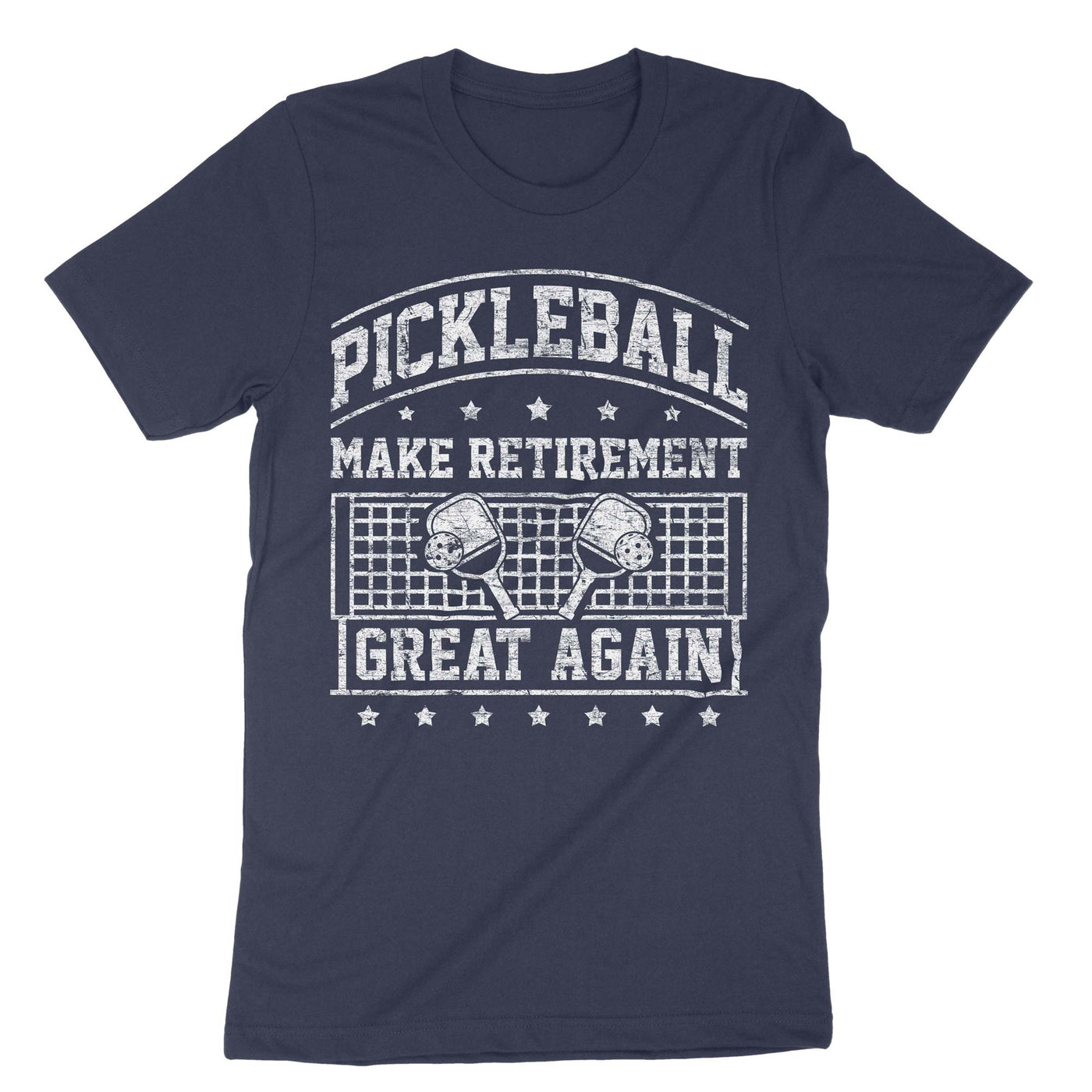 Navy Funny Pickleball Retirement T-Shirt#color_navy