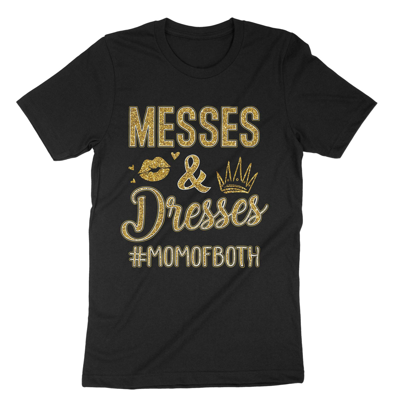 Black Messes Dresses Momofboth T-Shirt#color_black