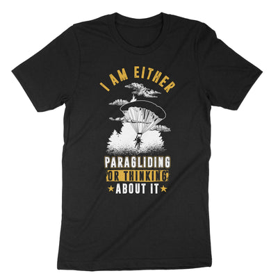 Black Paragliding T-Shirt#color_black