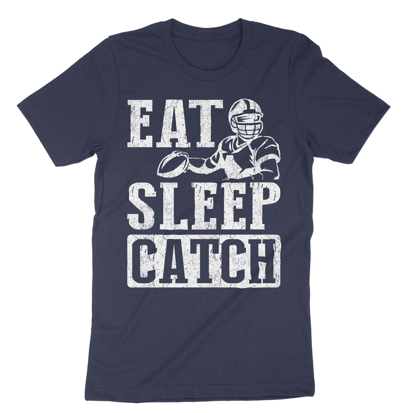Navy Eat Sleep Catch T-Shirt#color_navy