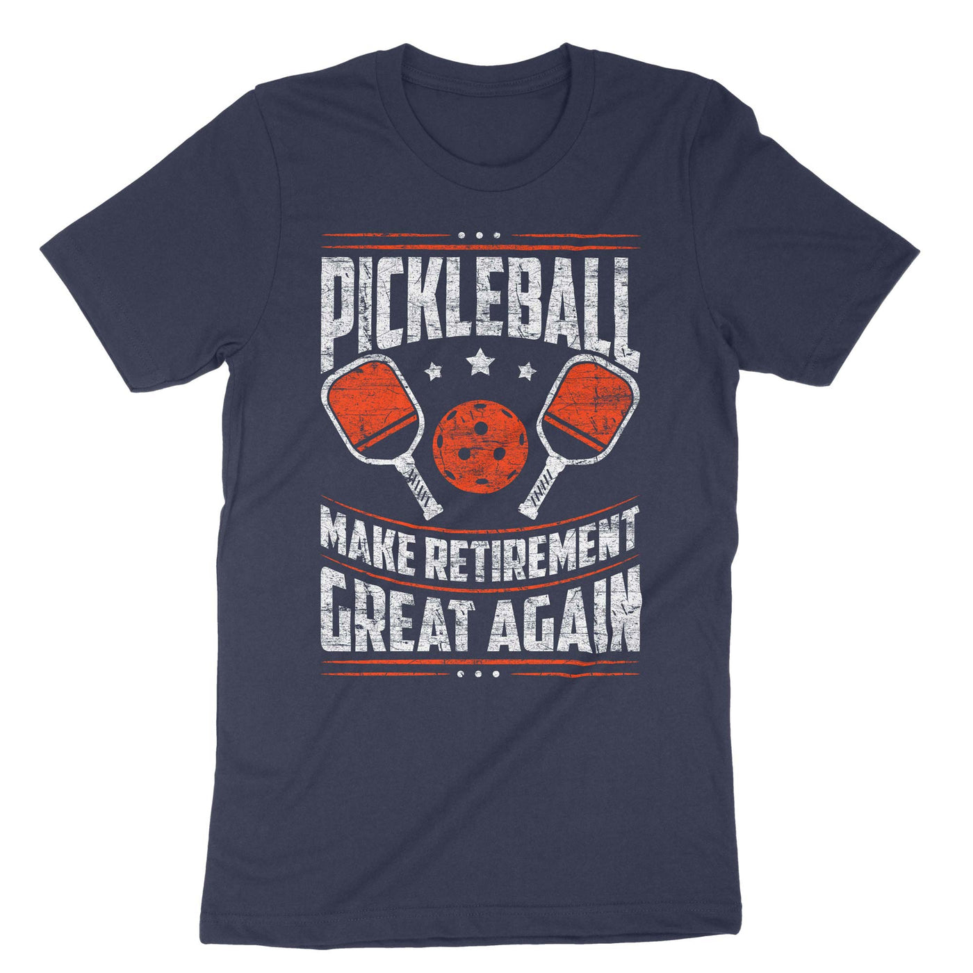 Navy Funny Pickleball Retirement T-Shirt#color_navy