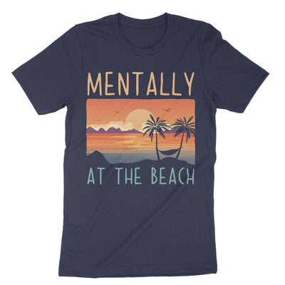 Navy Mentally At The Beach T-Shirt#color_navy