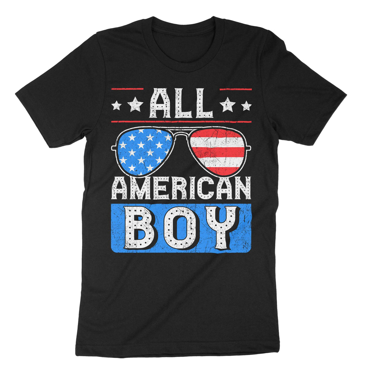 Black All American Boy T-Shirt#color_black