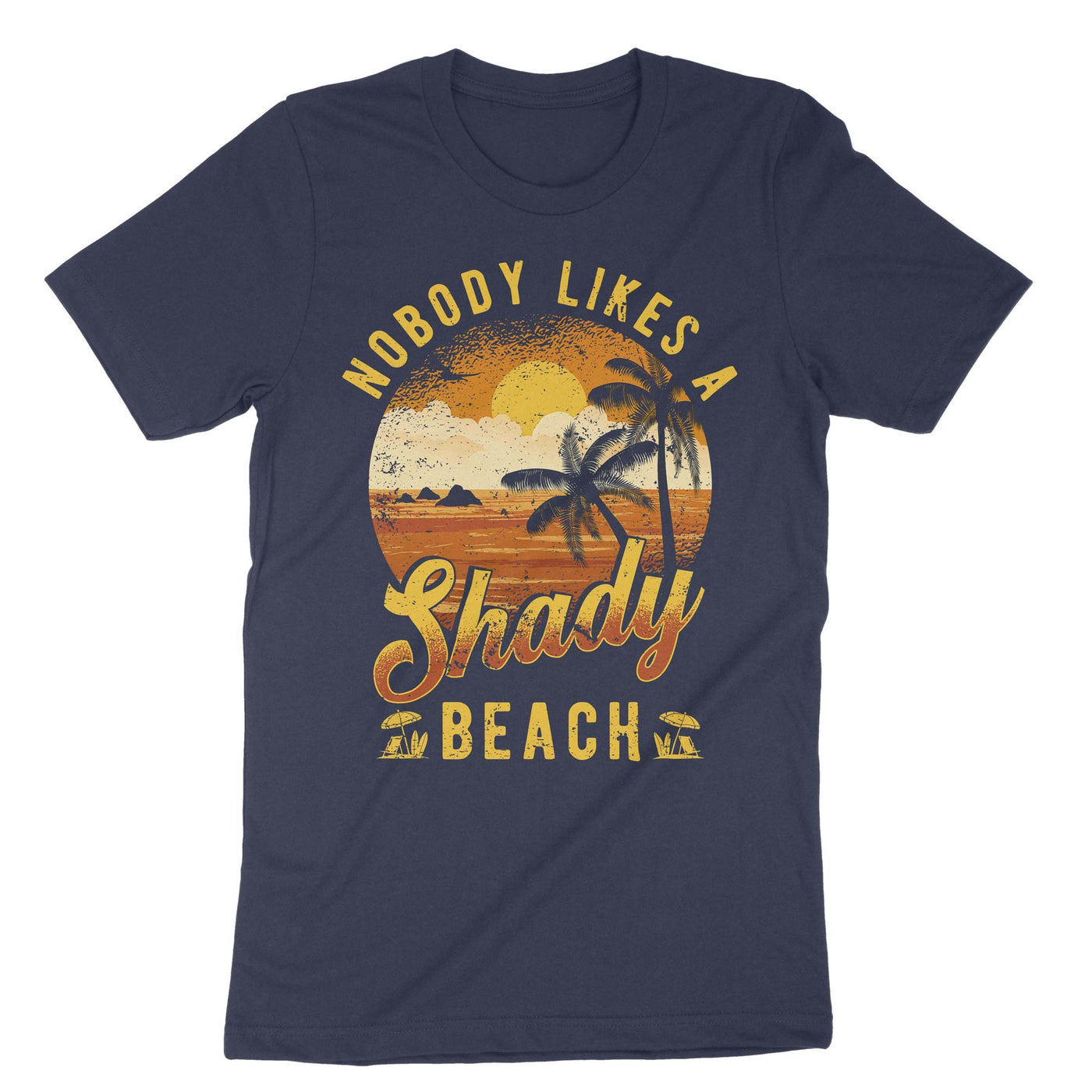 Navy Nodoby Likes A Shady Beach T-Shirt#color_navy