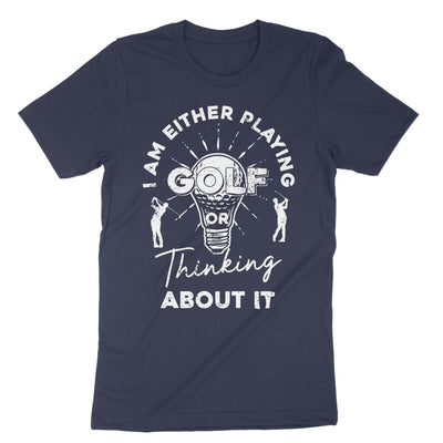 Navy Playing Golf T-Shirt#color_navy