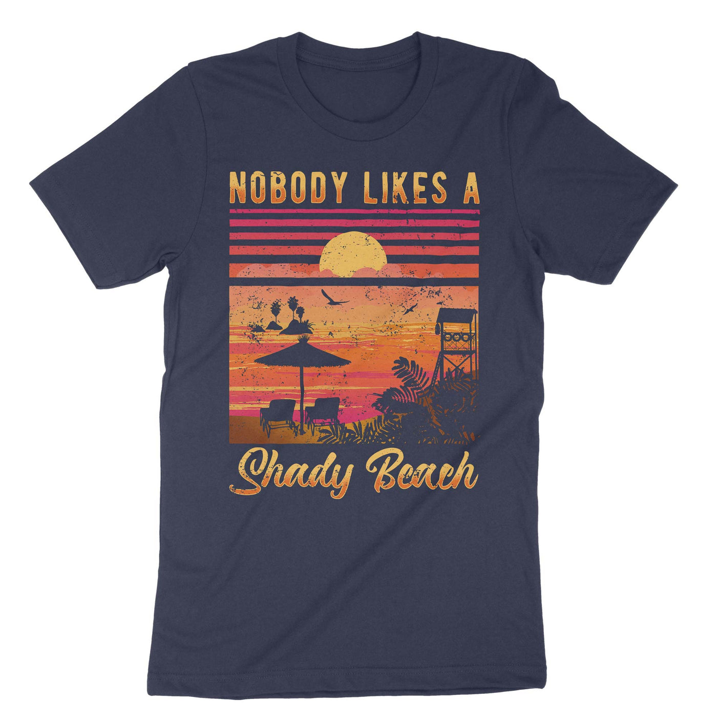 Navy Nodoby Likes A Shady Beach T-Shirt#color_navy