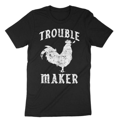 Black Trouble Maker T-Shirt#color_black