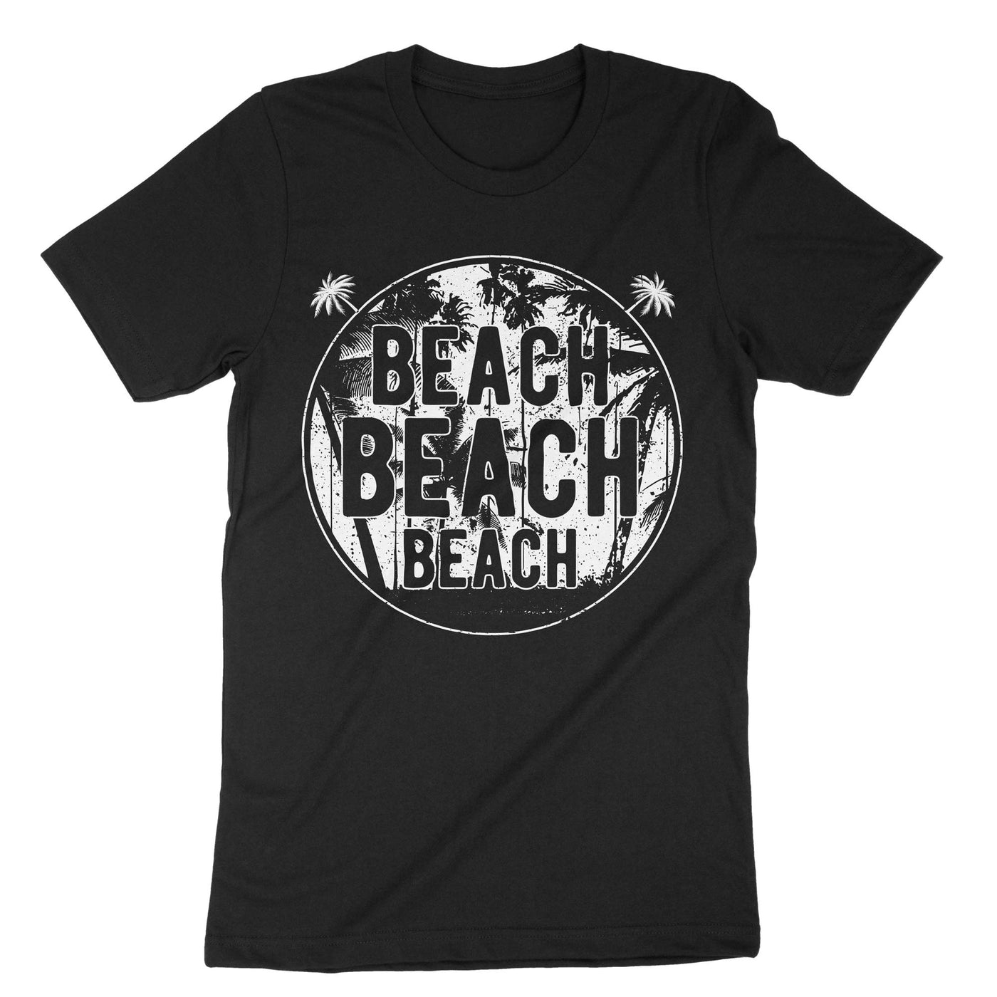 Black Beach Beach Beach T-Shirt#color_black