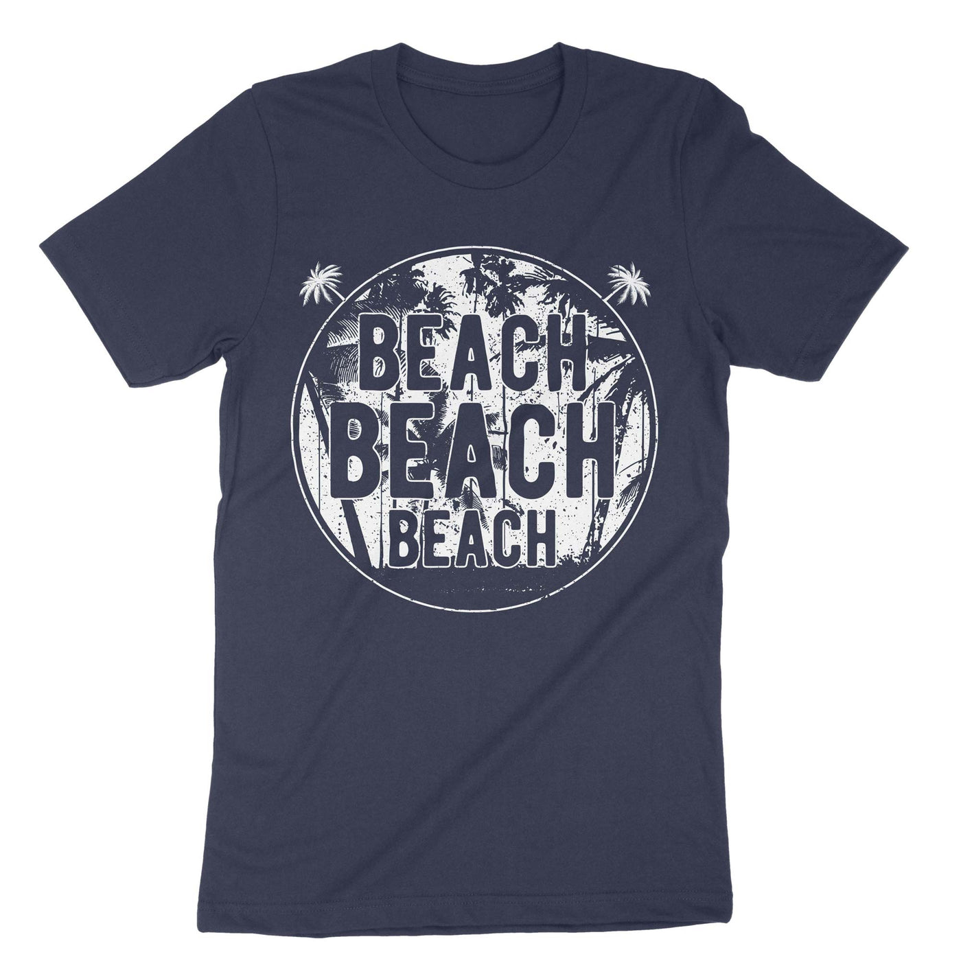 Navy Beach Beach Beach T-Shirt#color_navy