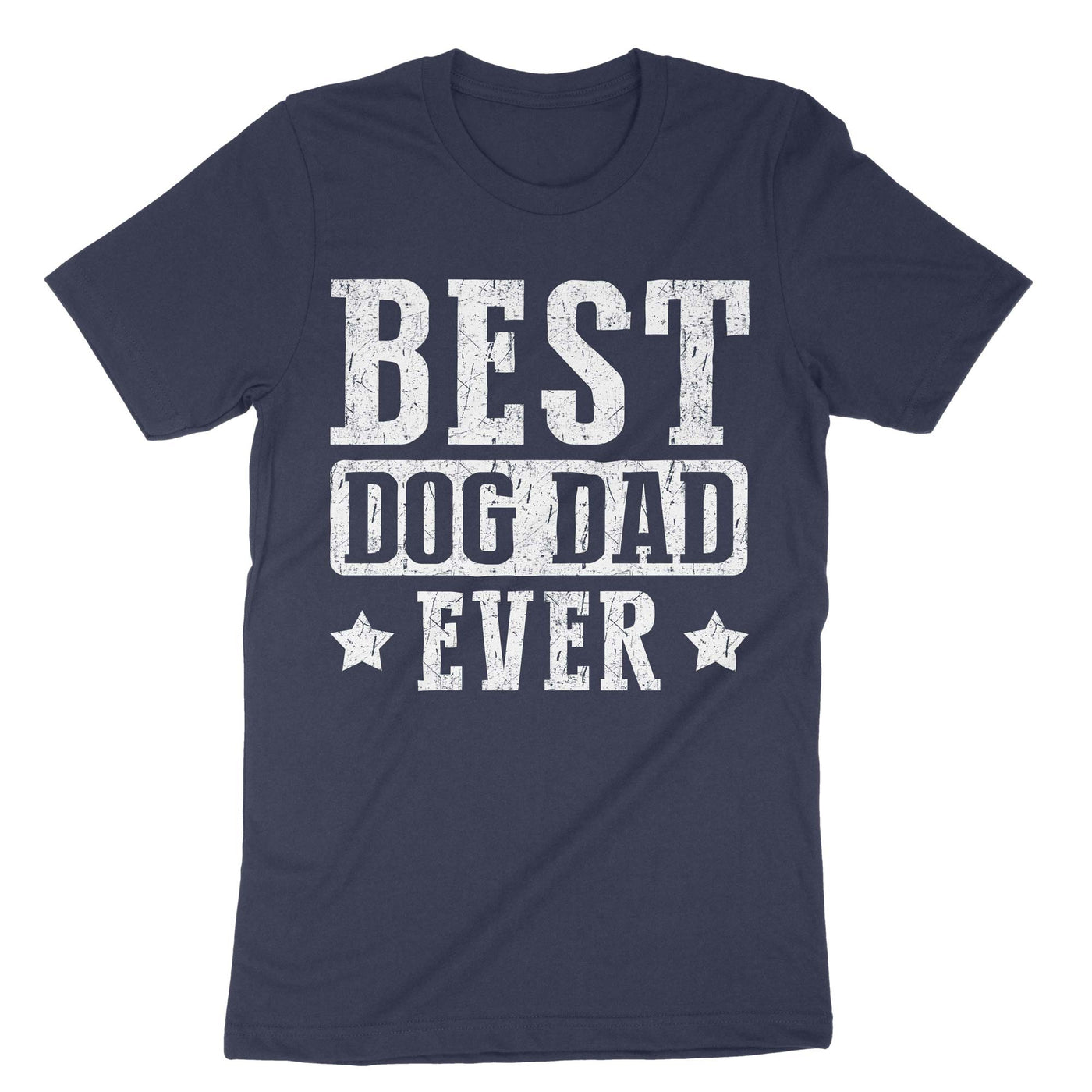 Navy Best Dog Dad Ever T-Shirt#color_navy
