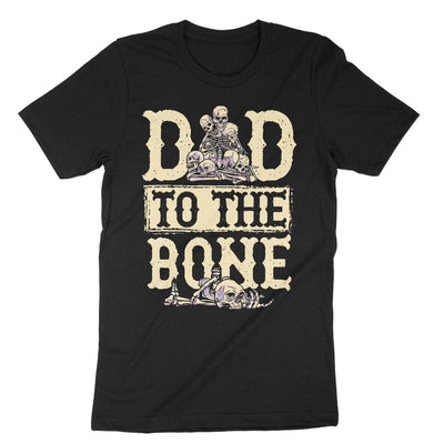 Black Dad To The Bone T-Shirt#color_black