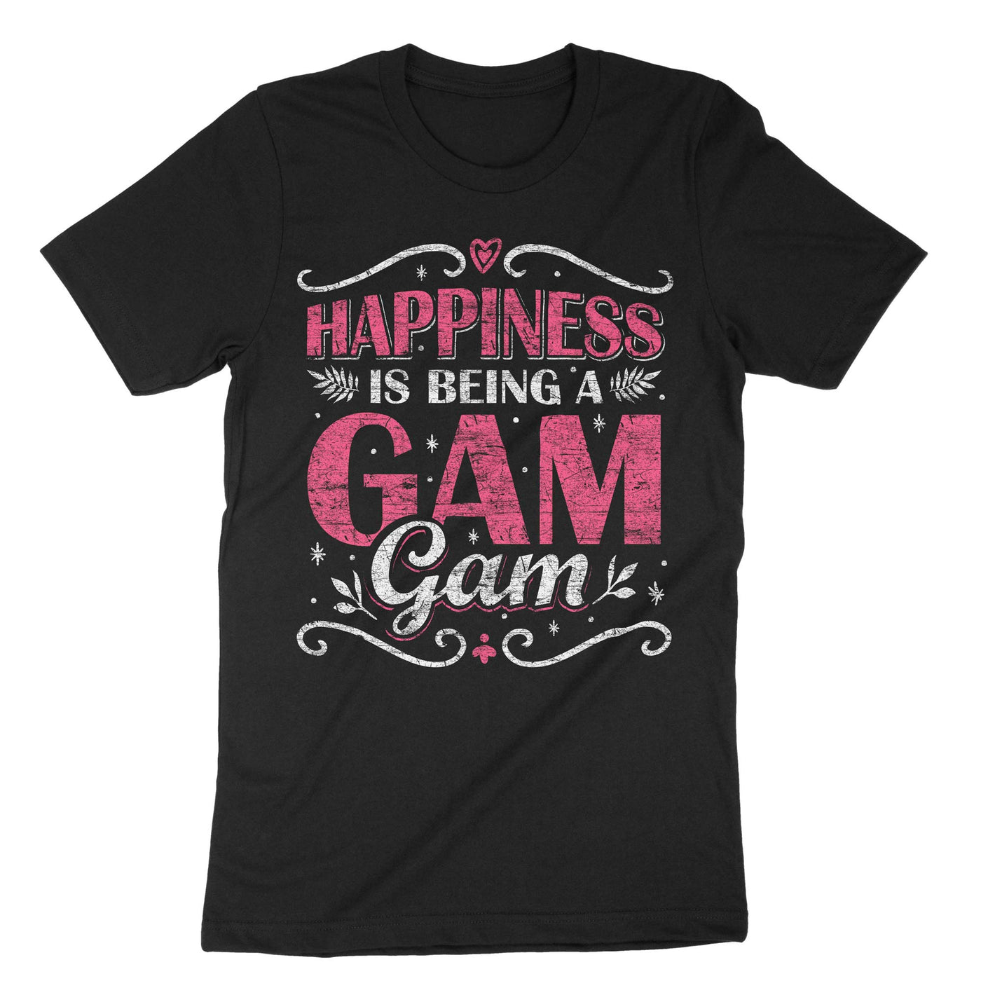 Black Happiness Is Being A Gam Gam T-Shirt#color_black