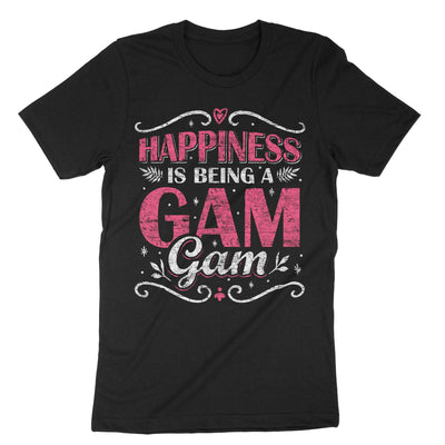 Black Happiness Is Being A Gam Gam T-Shirt#color_black