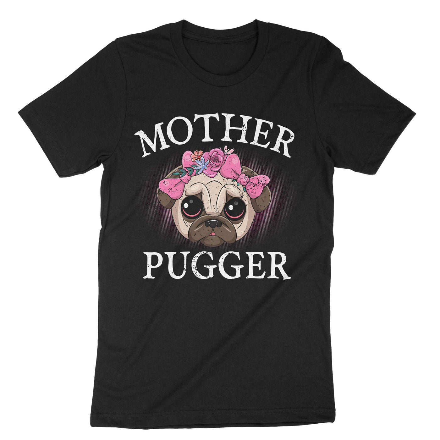 Black Mother Pugger T-Shirt#color_black