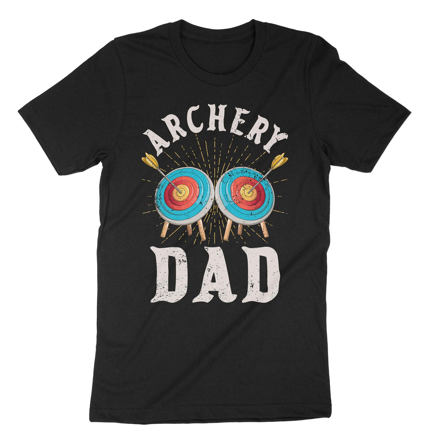 Black Archery Dad T-Shirt#color_black