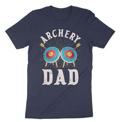 Navy Archery Dad T-Shirt#color_navy