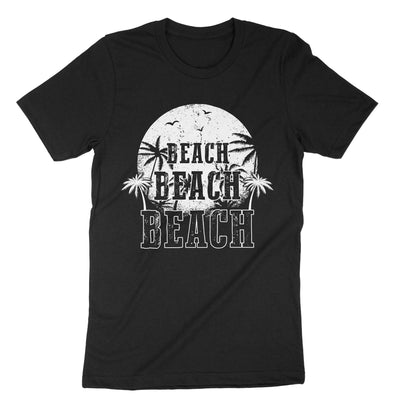 Black Beach Beach Beach T-Shirt#color_black