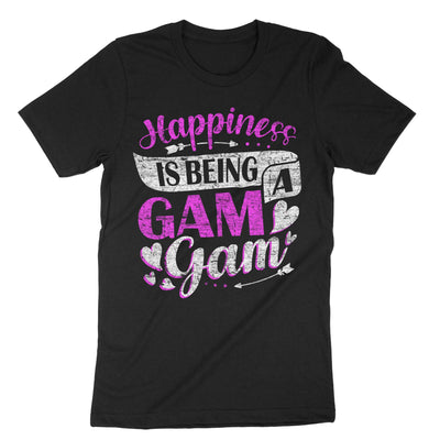 Black Happiness Is Being A Gam Gam T-Shirt#color_black