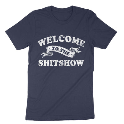 Navy Welcome To The Shitshow T-Shirt#color_navy