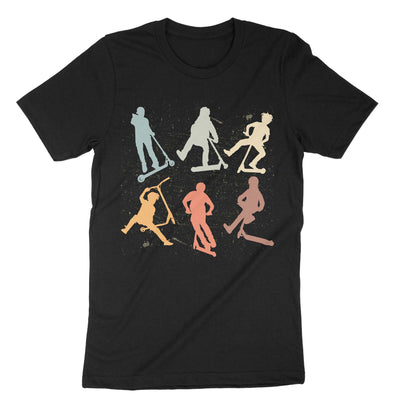 Black Scooter Stunts T-Shirt#color_black