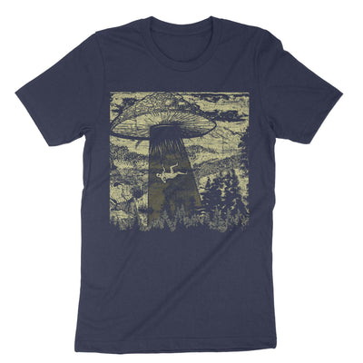 Navy Mushroom Alien Abduction T-Shirt#color_navy