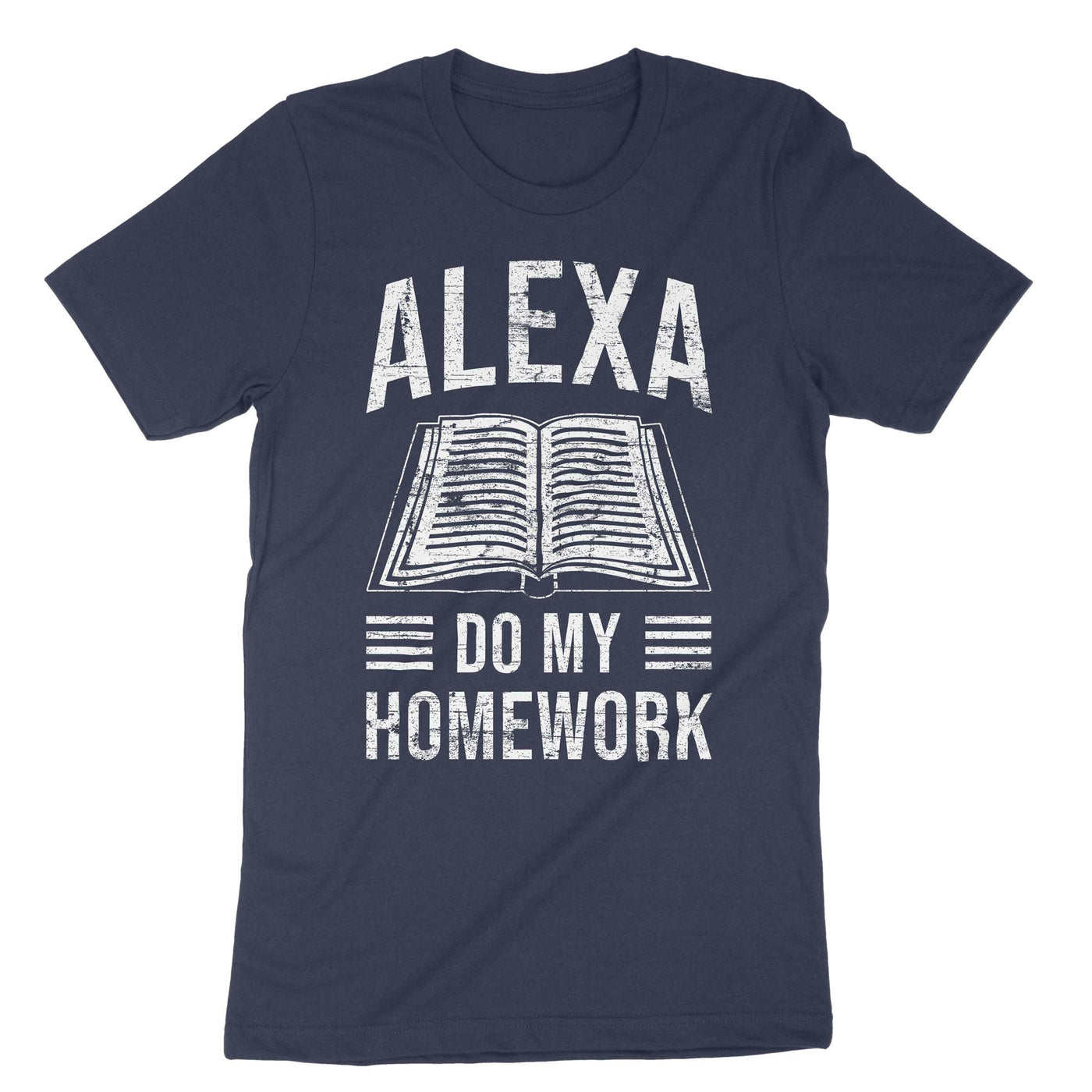 Navy Alexa Do My Homework T-Shirt#color_navy