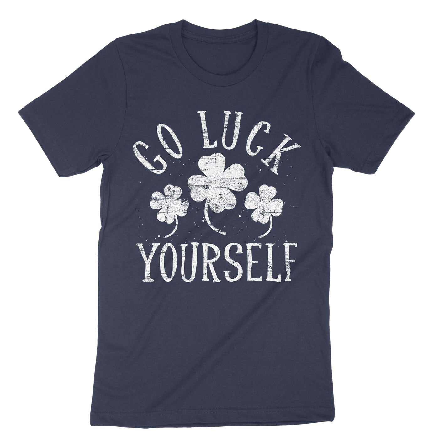 Navy Go Luck Yourself T-Shirt#color_navy
