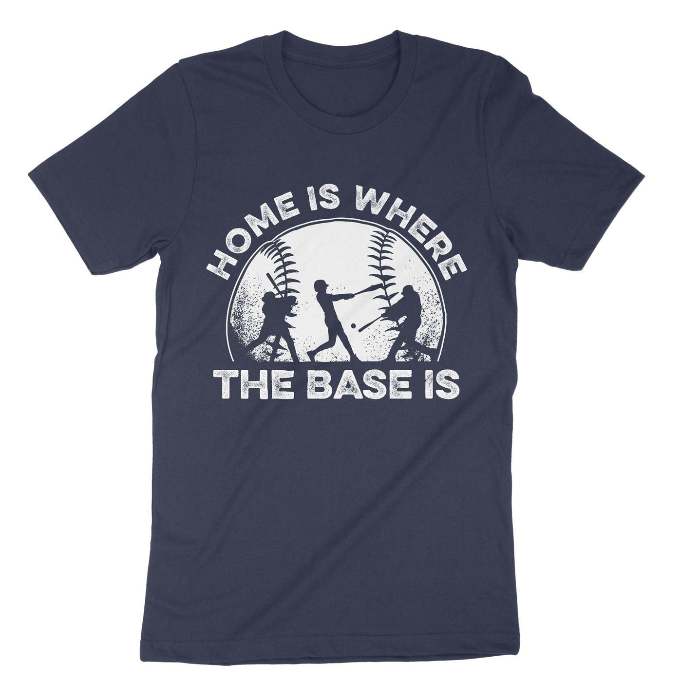 Navy Home Is Where The Base Is T-Shirt#color_navy