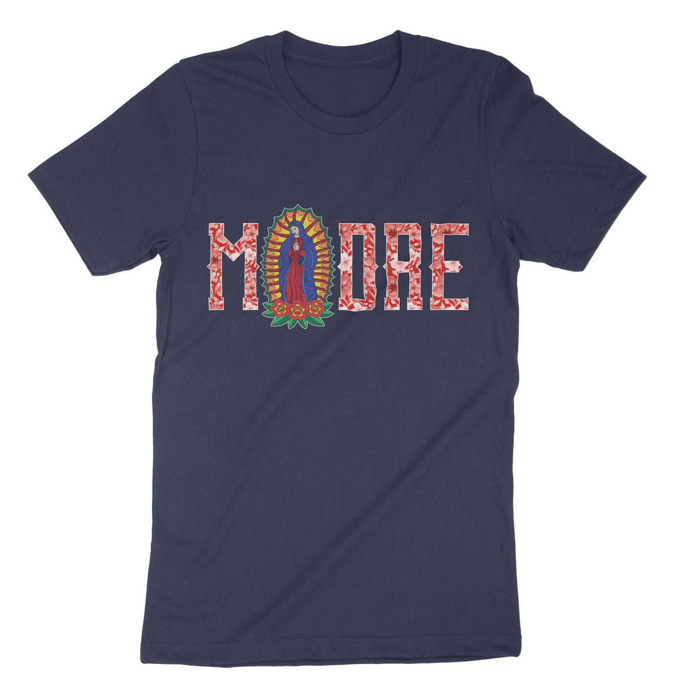 Navy Madre Virgen De Guadelope T-Shirt#color_navy