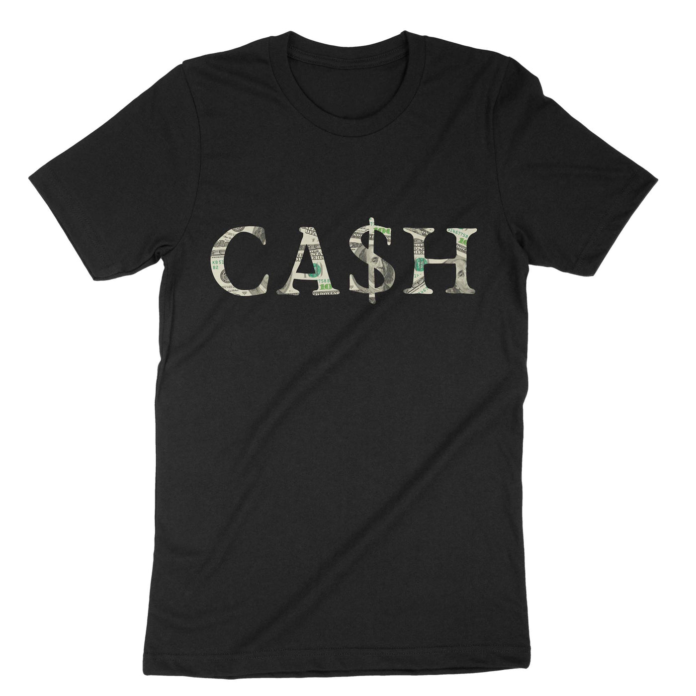 Black 100 Dollar Bills Hodl Cash T-Shirt#color_black