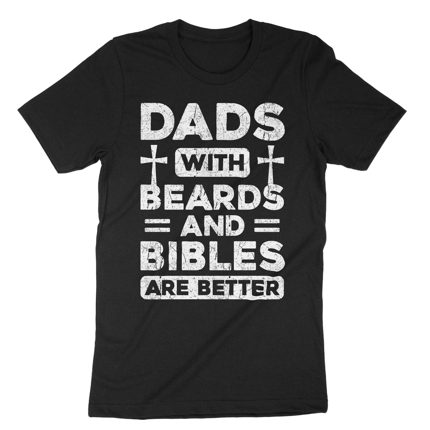 Black Dad Beards Bibles T-Shirt#color_black