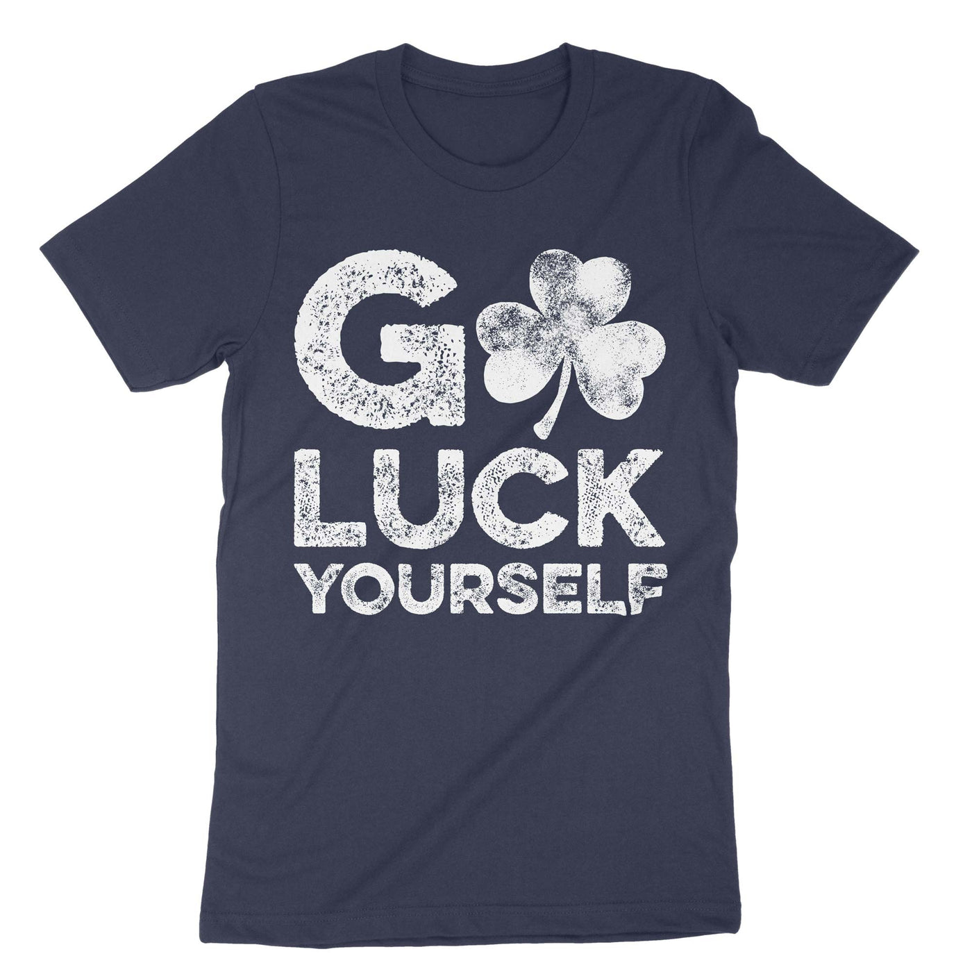 Navy Go Luck Yourself T-Shirt#color_navy