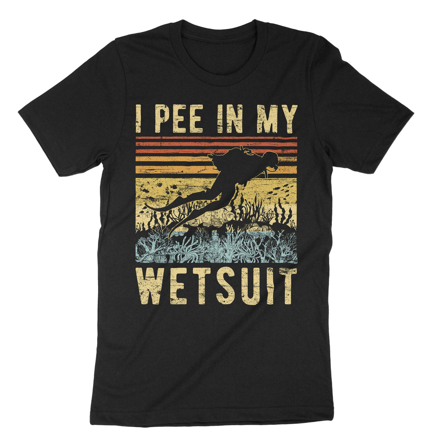 Black I Pee In My Wetsuit T-Shirt#color_black
