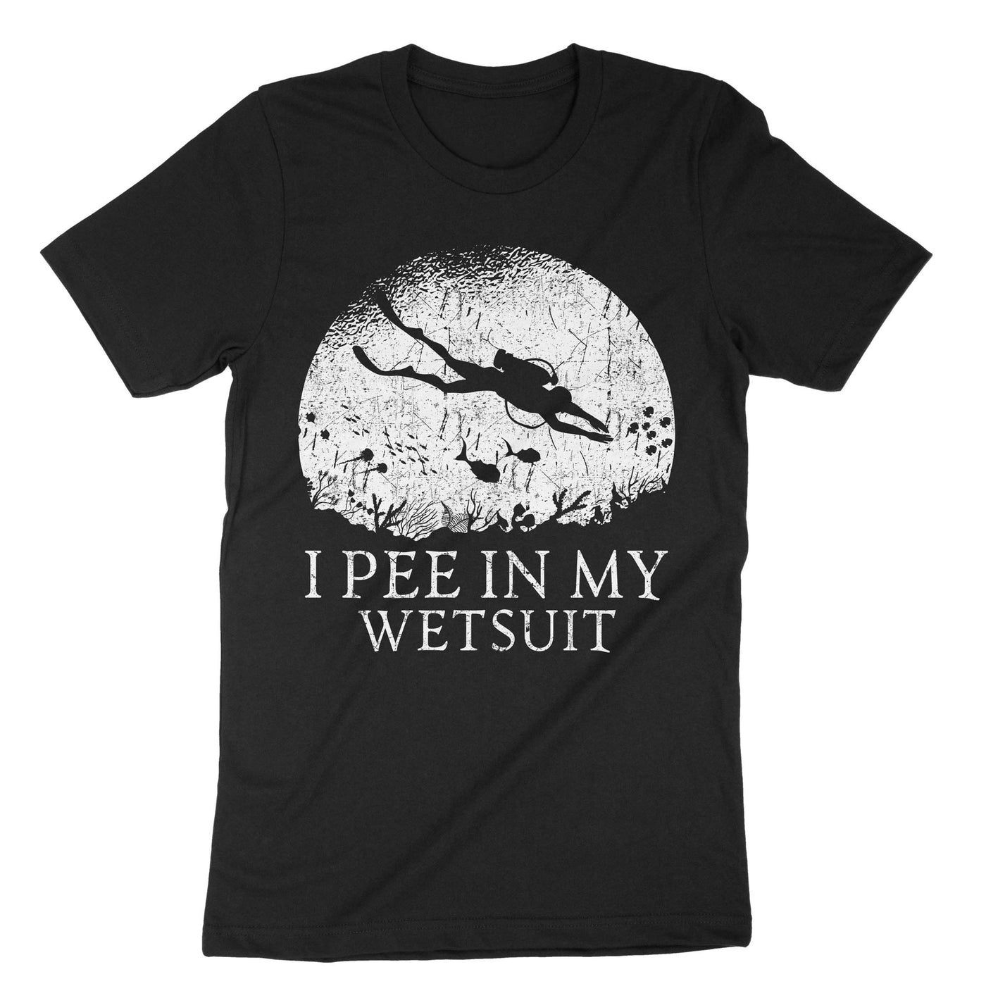 Black I Pee In My Wetsuit T-Shirt#color_black