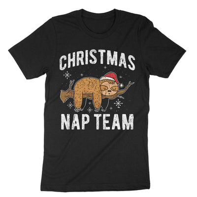 Black Christmas Nap Team T-Shirt#color_black