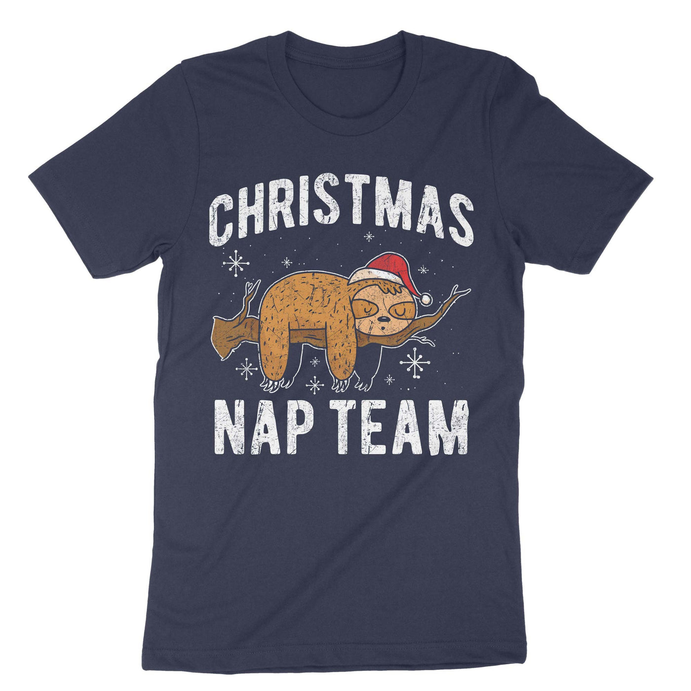 Navy Christmas Nap Team T-Shirt#color_navy