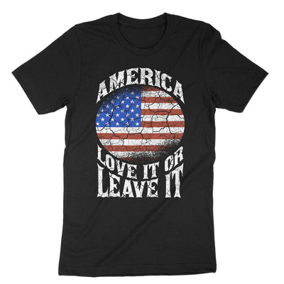 Black America Love It Or Leave It T-Shirt#color_black