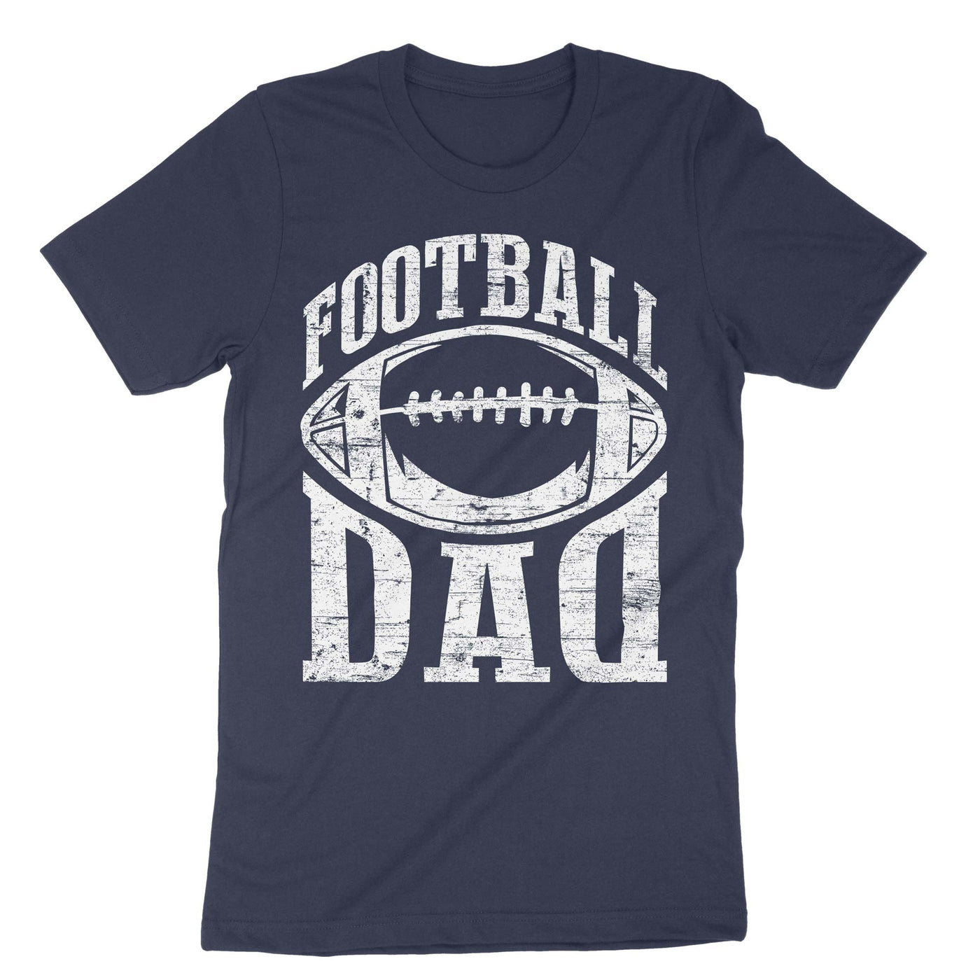 Navy Football Dad T-Shirt#color_navy