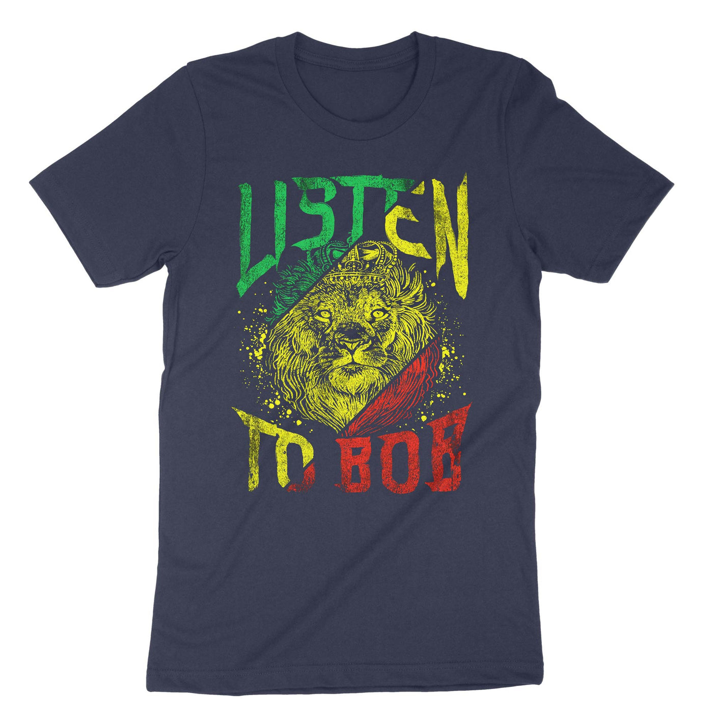 Navy Listen To Bob T-Shirt#color_navy