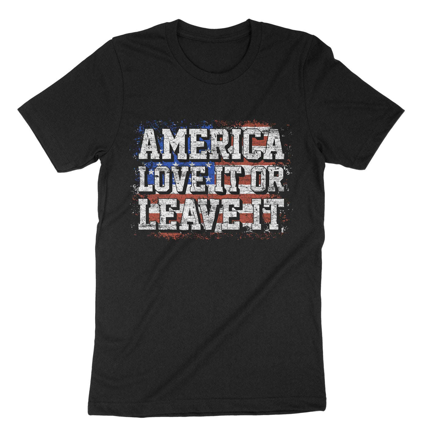 Black America Love It Or Leave It T-Shirt#color_black